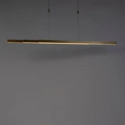 Paul Neuhaus Led-Pendelleuchten|Pendelleuchten*Verstellbare Messing Hängelampe dimm to warm inkl. LED - Juliet