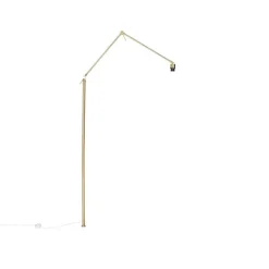 QAZQA Stehlampen*Verstellbarer Arm Gold ohne Fuß für Stehleuchte - Editor