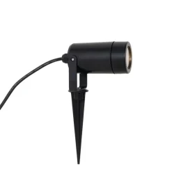 QAZQA Gartenbeleuchtung|Außenstrahler*Verstellbarer schwarzer Spike-Strahler IP65 - Solo Eco