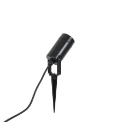 QAZQA Gartenbeleuchtung|Außenstrahler*Verstellbarer schwarzer Spike-Strahler IP65 - Solo Eco