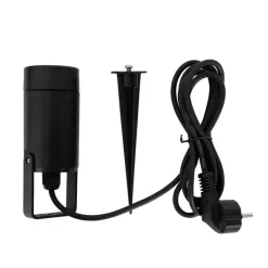 QAZQA Gartenbeleuchtung|Außenstrahler*Verstellbarer schwarzer Spike-Strahler IP65 - Solo Eco