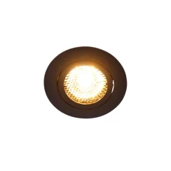 QAZQA Schlafzimmerlampen|Küchenlampen*Vertiefter Fleck schwarz drehbar und kippbar - Ude Honey