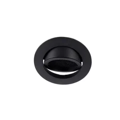 QAZQA Schlafzimmerlampen|Küchenlampen*Vertiefter Fleck schwarz drehbar und kippbar - Ude Honey