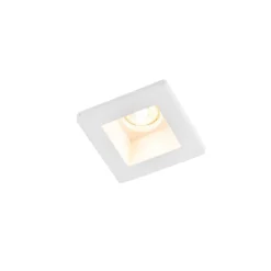 QAZQA Einbaustrahler|Wohnzimmerlampen*Vertiefter Fleck weiß 12 cm quadratisch - Zigeunerstuck