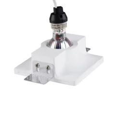 QAZQA Schlafzimmerlampen|Küchenlampen*Vertiefter Fleck weiß 12 cm quadratisch - Zigeunerstuck