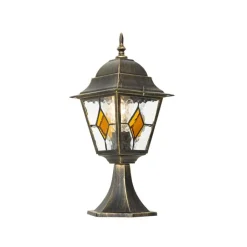 QAZQA Gartenbeleuchtung|Stehlampen Außen*Vintage Außenlaterne Antikgold 45 cm - Antigua