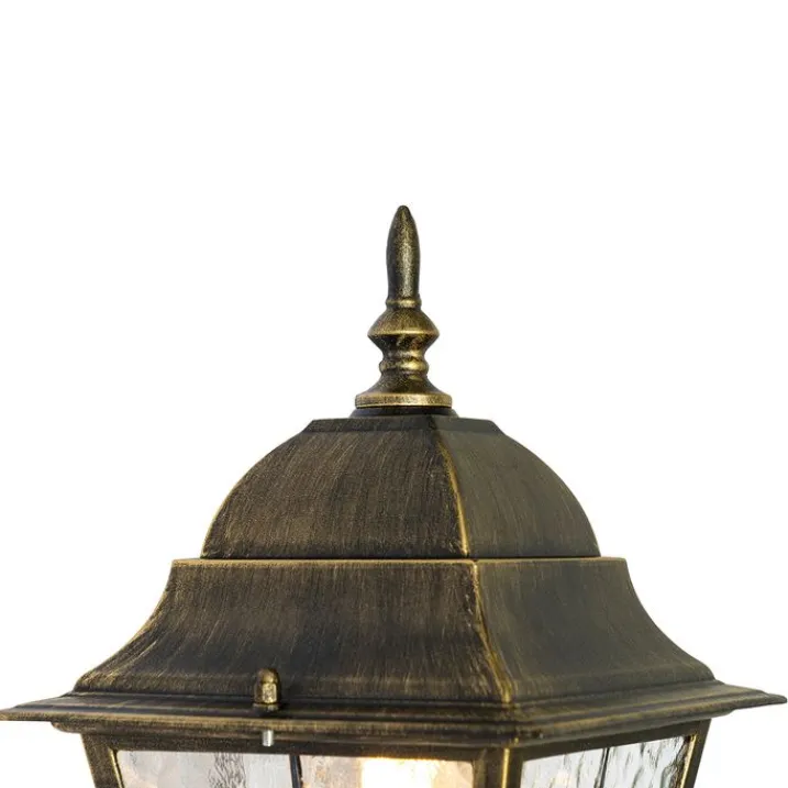 QAZQA Gartenbeleuchtung|Laternen Außen*Vintage Außenlaterne Antikgold 240 cm 2-flammig - Antigua