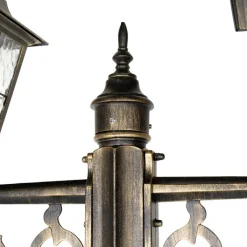 QAZQA Gartenbeleuchtung|Laternen Außen*Vintage Außenlaterne Antikgold 240 cm 2-flammig - Antigua