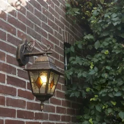 QAZQA Gartenbeleuchtung|Außenwandleuchten*Vintage Außenwandlaterne Bronze - Antigua Down