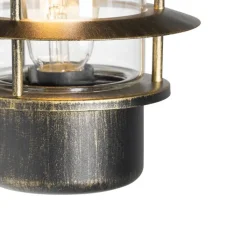 QAZQA Gartenbeleuchtung|Außenwandleuchten*Vintage Außenwandleuchte Antikgold IP44 - Prato