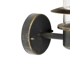 QAZQA Gartenbeleuchtung|Außenwandleuchten*Vintage Außenwandleuchte Antikgold IP44 - Prato