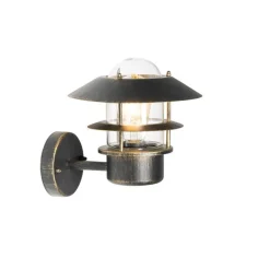 QAZQA Gartenbeleuchtung|Außenwandleuchten*Vintage Außenwandleuchte Antikgold IP44 - Prato