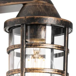 QAZQA Gartenbeleuchtung|Außenwandleuchten*Vintage Außenwandleuchte Messing IP54 - Joeri