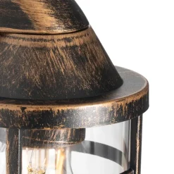 QAZQA Gartenbeleuchtung|Außenwandleuchten*Vintage Außenwandleuchte Messing IP54 - Joeri