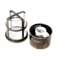 QAZQA Badezimmerlampen|Deckenleuchten Außen*Vintage Außenwandleuchte schwarz IP54 - Kiki