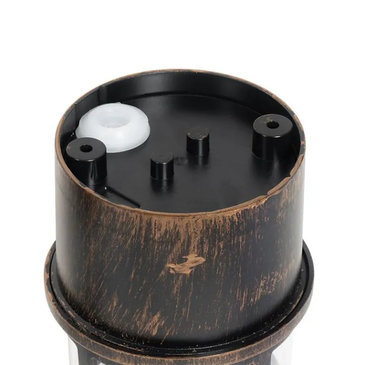 QAZQA Badezimmerlampen|Deckenleuchten Außen*Vintage Außenwandleuchte schwarz IP54 - Kiki