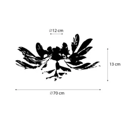 QAZQA Küchenlampen|Deckenleuchten*Vintage Deckenlampe Antik Gold 5-flammig - Linde