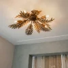 QAZQA Schlafzimmerlampen|Küchenlampen*Vintage Deckenleuchte 5-flammig Gold - Botanica