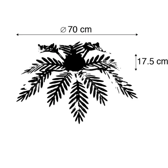 QAZQA Schlafzimmerlampen|Küchenlampen*Vintage Deckenleuchte 5-flammig Gold - Botanica