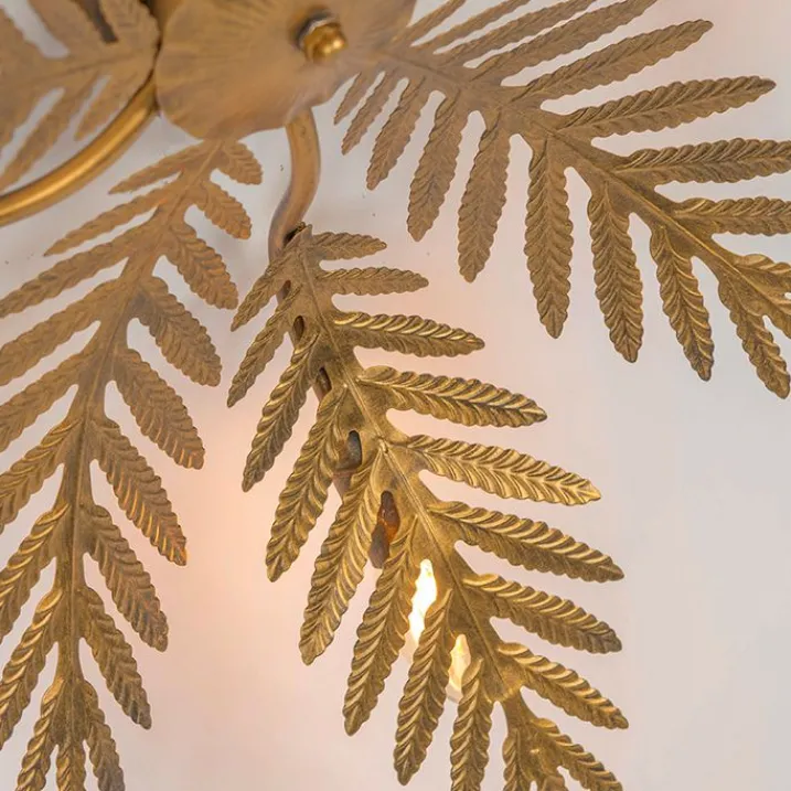 QAZQA Schlafzimmerlampen|Küchenlampen*Vintage Deckenleuchte 5-flammig Gold - Botanica