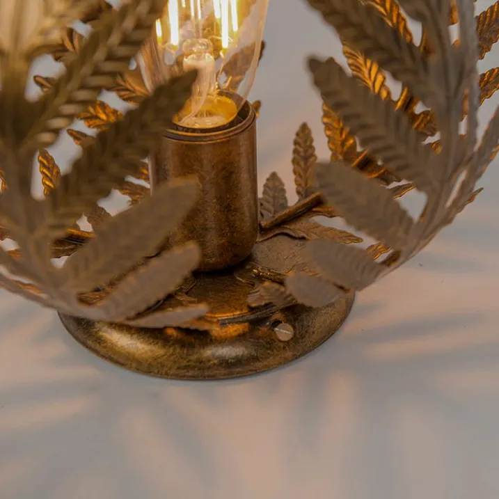 QAZQA Schlafzimmerlampen|Küchenlampen*Vintage Deckenleuchte Gold 24 cm - Botanica