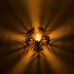 QAZQA Schlafzimmerlampen|Küchenlampen*Vintage Deckenleuchte Gold 24 cm - Botanica