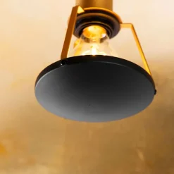 QAZQA Schlafzimmerlampen|Küchenlampen*Vintage Deckenleuchte schwarz mit Gold 60 cm - Emilienne Novo