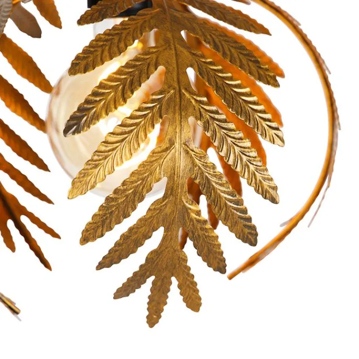 QAZQA Pendelleuchten|Wohnzimmerlampen*Vintage Hängelampe Messing 3-flammig - Botanica