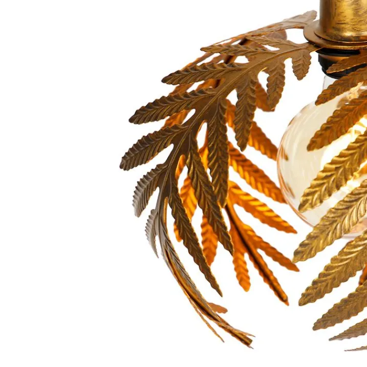 QAZQA Pendelleuchten|Wohnzimmerlampen*Vintage Hängelampe Messing 3-flammig - Botanica