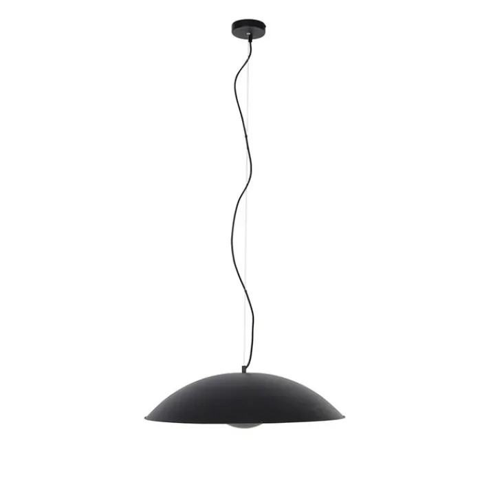 QAZQA Pendelleuchten|Wohnzimmerlampen*Vintage Hängelampe schwarz mit Gold 60 cm - Emilienne Novo