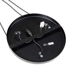 QAZQA Pendelleuchten|Wohnzimmerlampen*Vintage Hängelampe schwarz mit Messing rund 3-flammig - Kayleigh