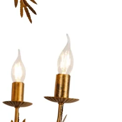 QAZQA Led-Kronleuchter|Kronleuchter*Vintage Kronleuchter Gold 5-Licht - Botanica