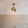 QAZQA Schlafzimmerlampen|Küchenlampen*Vintage Messing Deckenlampe 2-flammig - Papegoje
