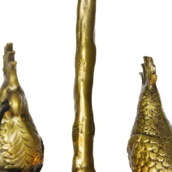 QAZQA Schlafzimmerlampen|Küchenlampen*Vintage Messing Deckenlampe 2-flammig - Papegoje