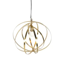 QAZQA Pendelleuchten|Wohnzimmerlampen*Vintage Messing Drehbare Hängelampe - Rings