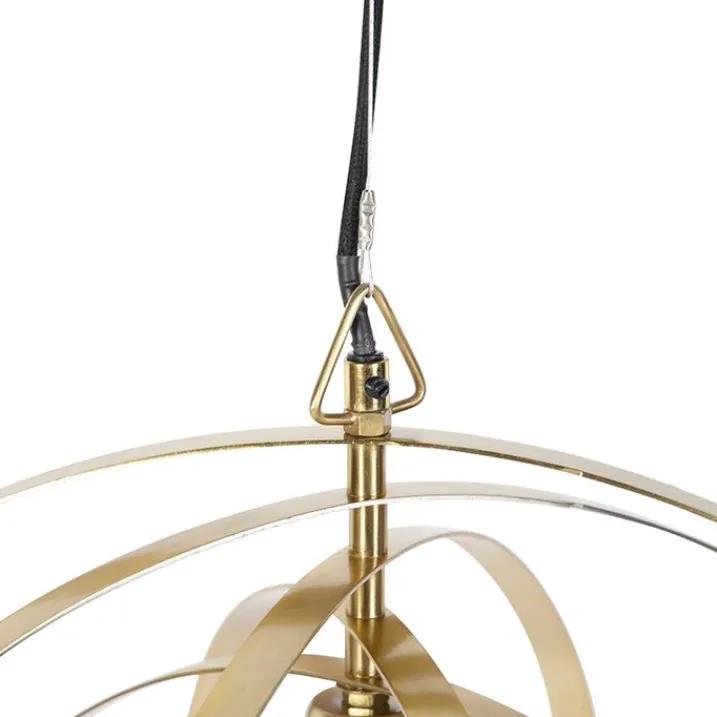 QAZQA Pendelleuchten|Wohnzimmerlampen*Vintage Messing Drehbare Hängelampe - Rings