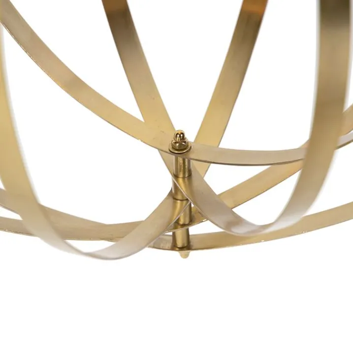 QAZQA Pendelleuchten|Wohnzimmerlampen*Vintage Messing Drehbare Hängelampe - Rings