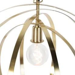 QAZQA Pendelleuchten|Wohnzimmerlampen*Vintage Messing Drehbare Hängelampe - Rings