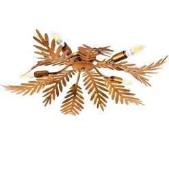 QAZQA Smarte Deckenleuchten|Deckenleuchten*Vintage Smart Deckenleuchte Gold 70 cm inkl. 5 WiFi B35 - Botanica