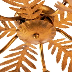 QAZQA Smarte Deckenleuchten|Deckenleuchten*Vintage Smart Deckenleuchte Gold 70 cm inkl. 5 WiFi B35 - Botanica