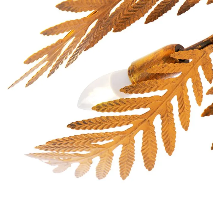 QAZQA Smarte Deckenleuchten|Deckenleuchten*Vintage Smart Deckenleuchte Gold 70 cm inkl. 5 WiFi B35 - Botanica