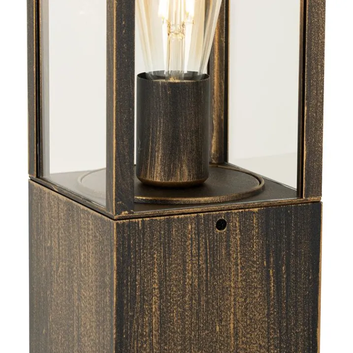 QAZQA Gartenbeleuchtung|Stehlampen Außen*Vintage Steh-Außenleuchte antikgold 80 cm IP44 - Charlois