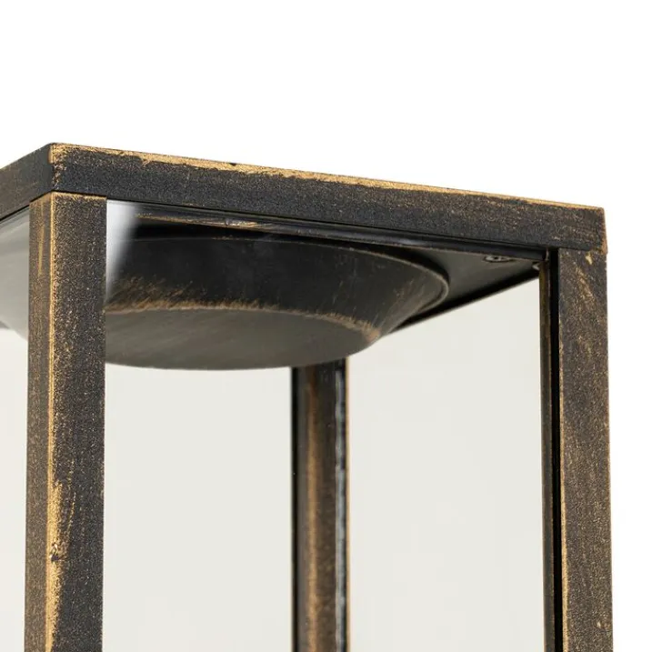 QAZQA Gartenbeleuchtung|Stehlampen Außen*Vintage Steh-Außenleuchte antikgold 80 cm IP44 - Charlois