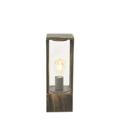 QAZQA Gartenbeleuchtung|Stehlampen Außen*Vintage Steh-Außenleuchte antikgold 40 cm IP44 - Charlois