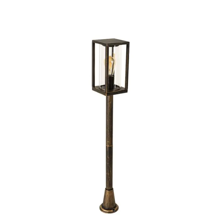 QAZQA Gartenbeleuchtung|Laternen Außen*Vintage stehende Außenlampe Antikgold 100 cm IP44 - Charlois