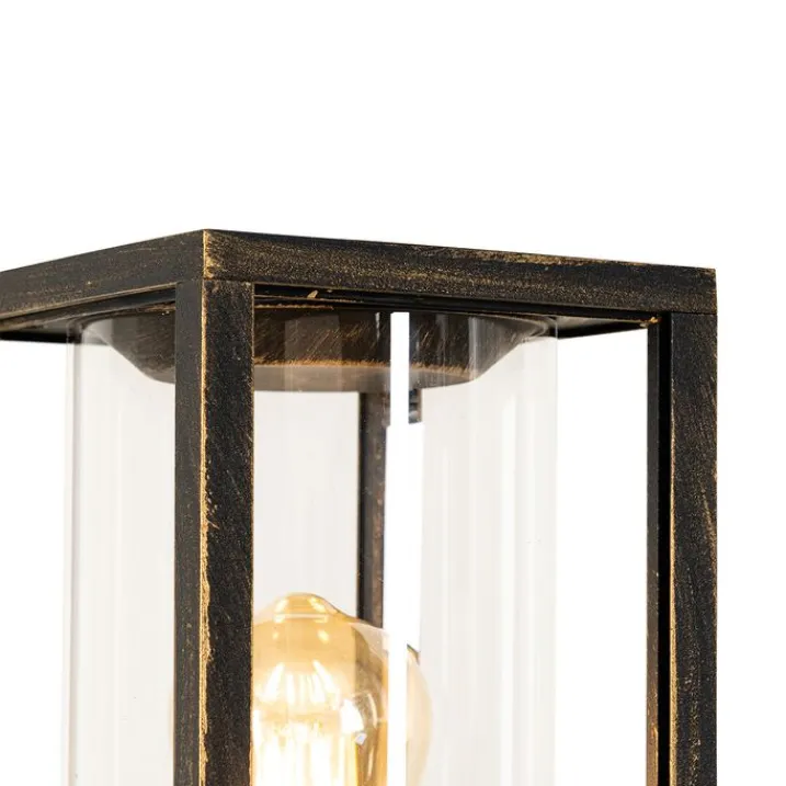 QAZQA Gartenbeleuchtung|Laternen Außen*Vintage stehende Außenlampe Antikgold 100 cm IP44 - Charlois