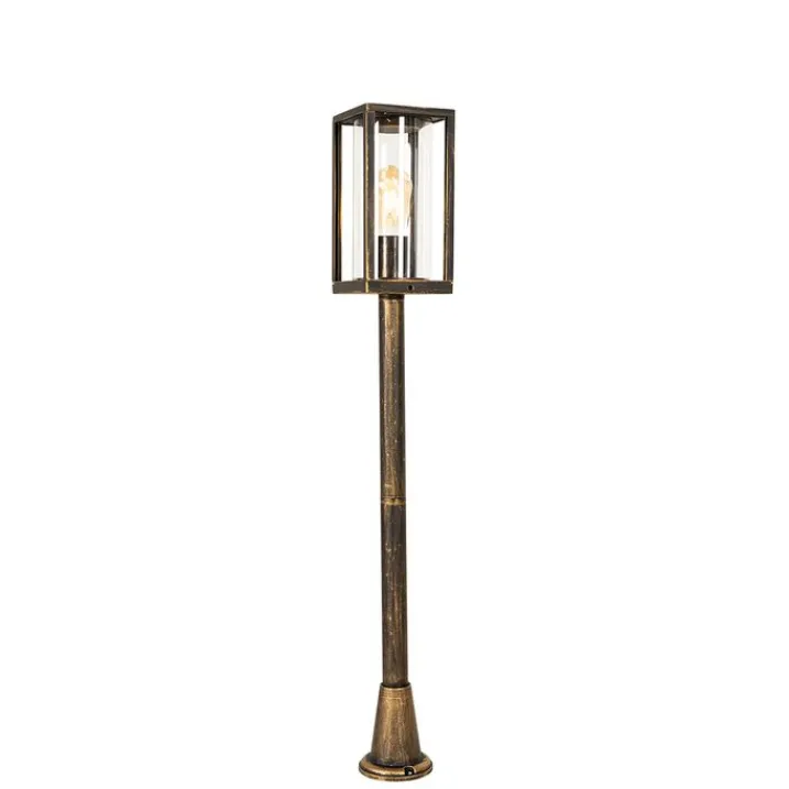 QAZQA Gartenbeleuchtung|Laternen Außen*Vintage stehende Außenlampe Antikgold 100 cm IP44 - Charlois