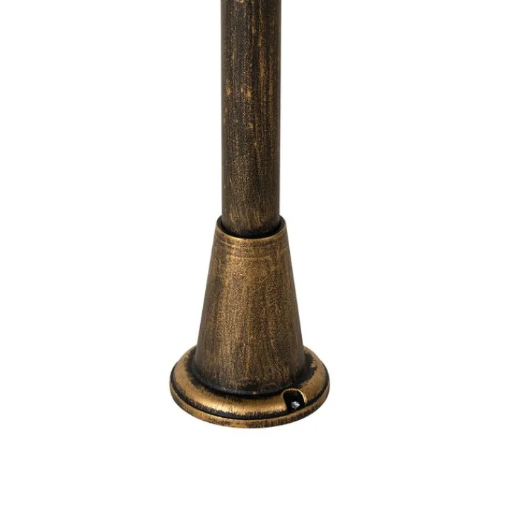 QAZQA Gartenbeleuchtung|Laternen Außen*Vintage stehende Außenlampe Antikgold 100 cm IP44 - Charlois