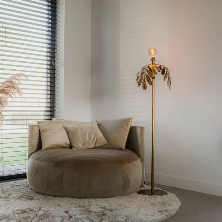 QAZQA Leuchten Ohne Schirm|Stehlampen*Vintage Stehlampe Antik Gold 32 cm ohne Schirm - Linde