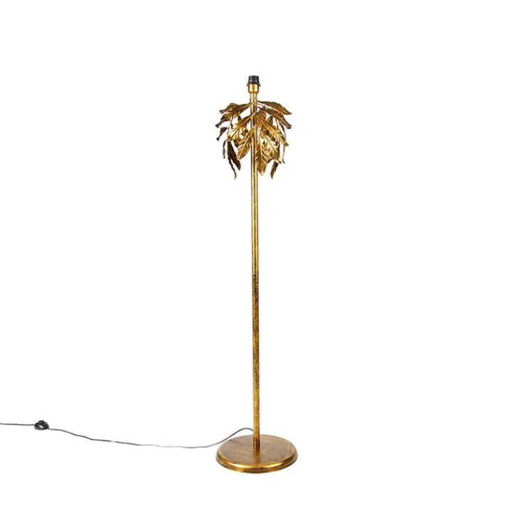 QAZQA Leuchten Ohne Schirm|Stehlampen*Vintage Stehlampe Antik Gold 32 cm ohne Schirm - Linde